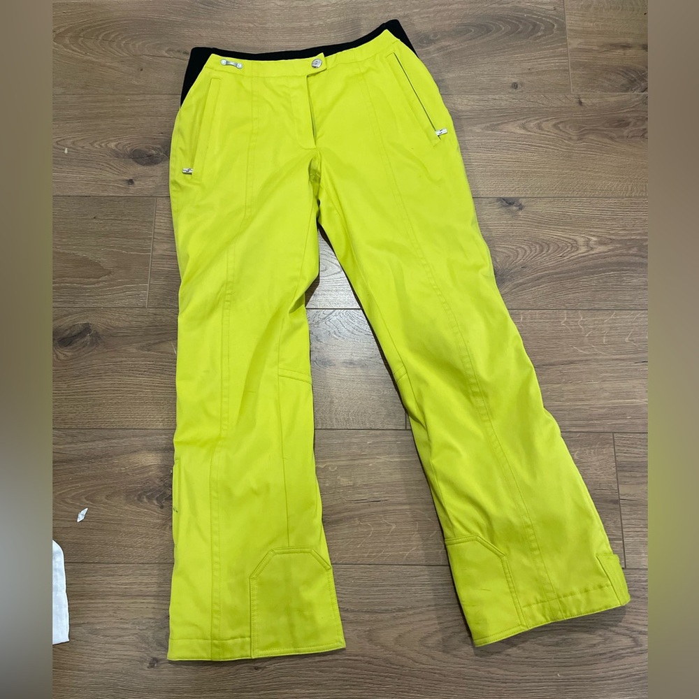 Spyder XTL Thinsulate Winger Snow Ski Pants Neon Green Women Size 8